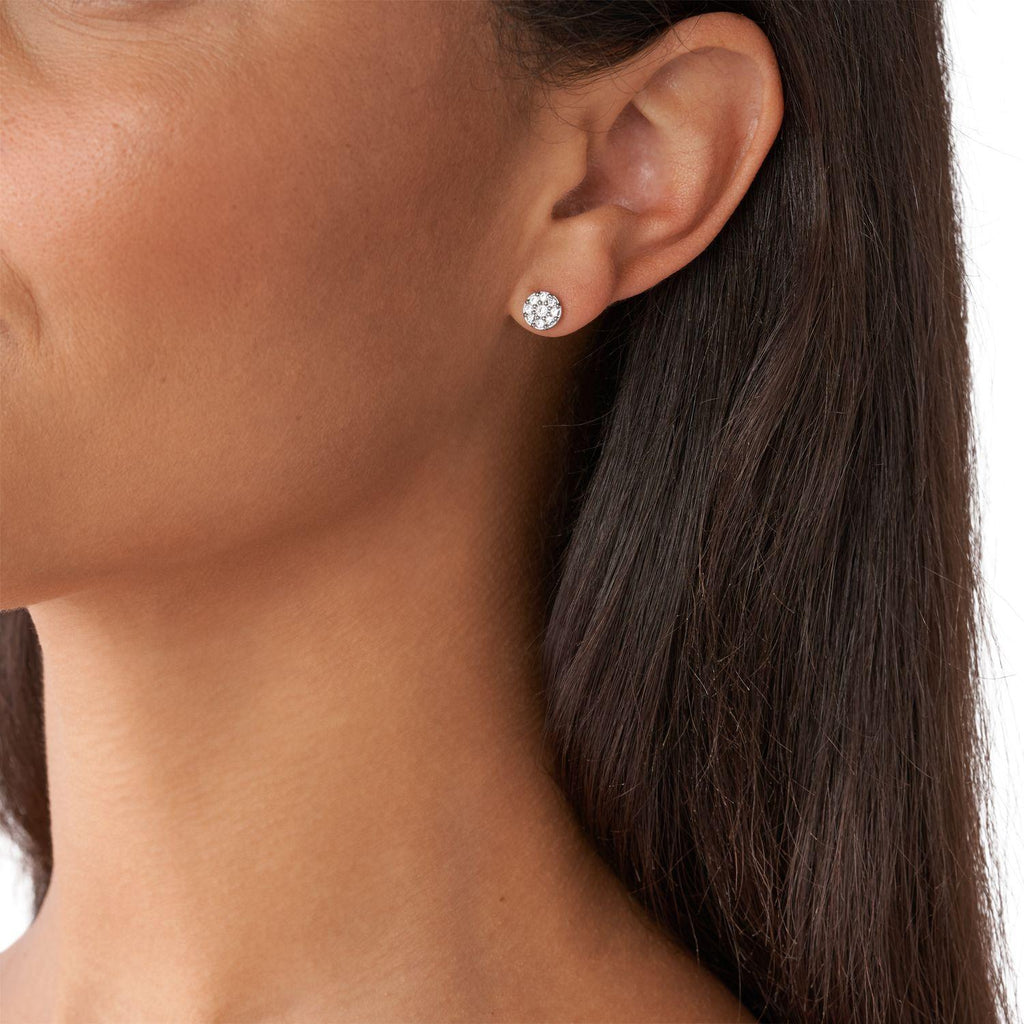 Aros Fossil Plateado Mujer JF00828040