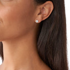 Aros Fossil Plateado Mujer JF00828040