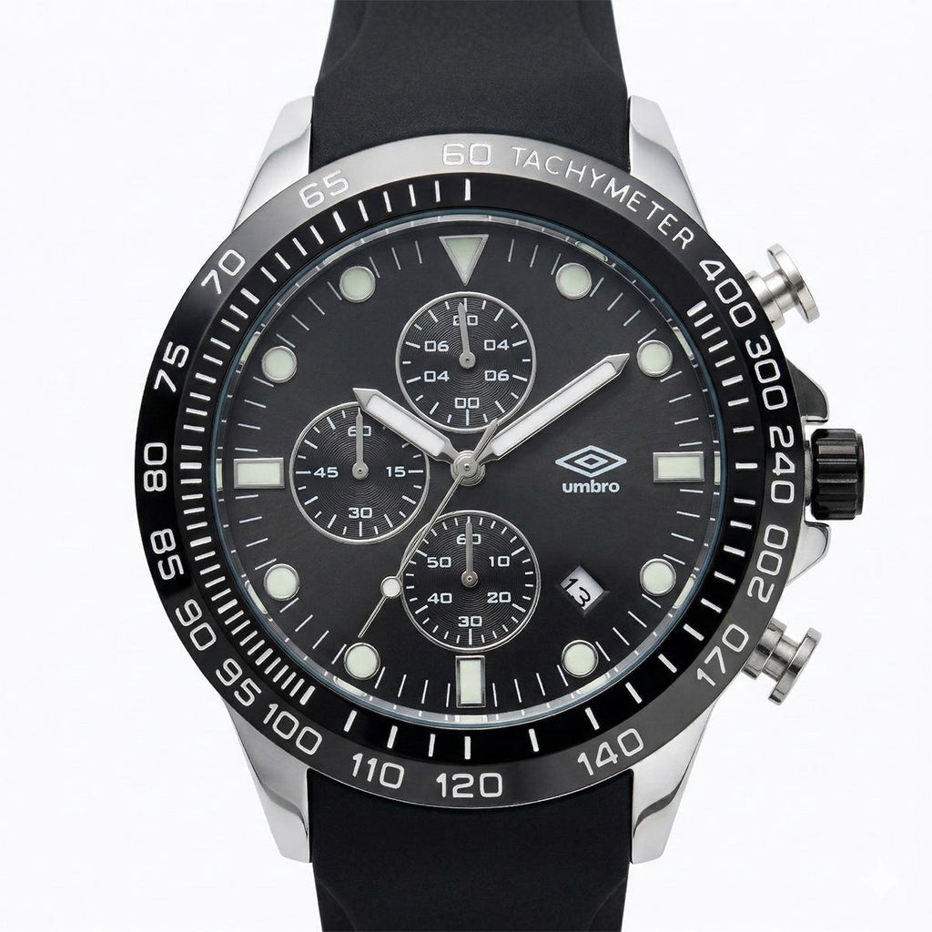 Reloj Análogo Hombre Umbro Plus Negro UMBP-1500-110