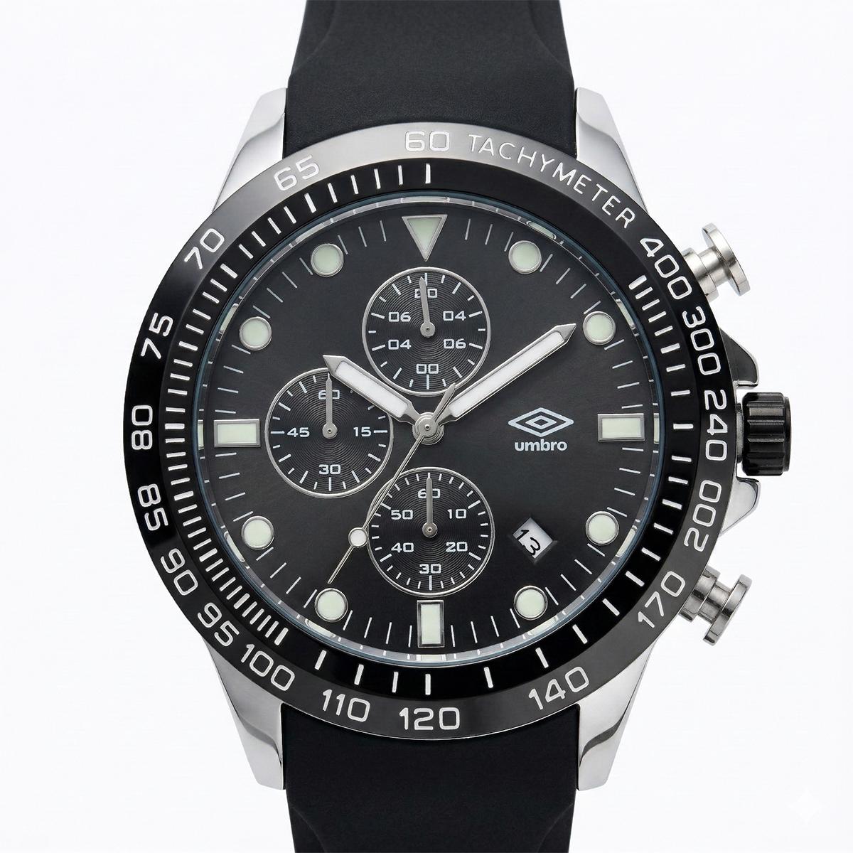 Reloj Análogo Hombre Umbro Plus Negro UMBP-1500-110