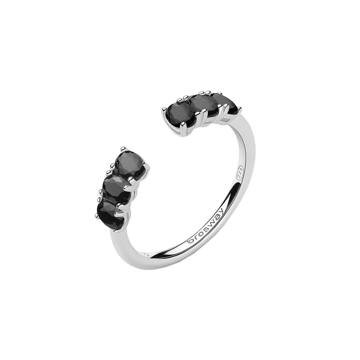 Anillo Brosway FMB11B Negro Mujer