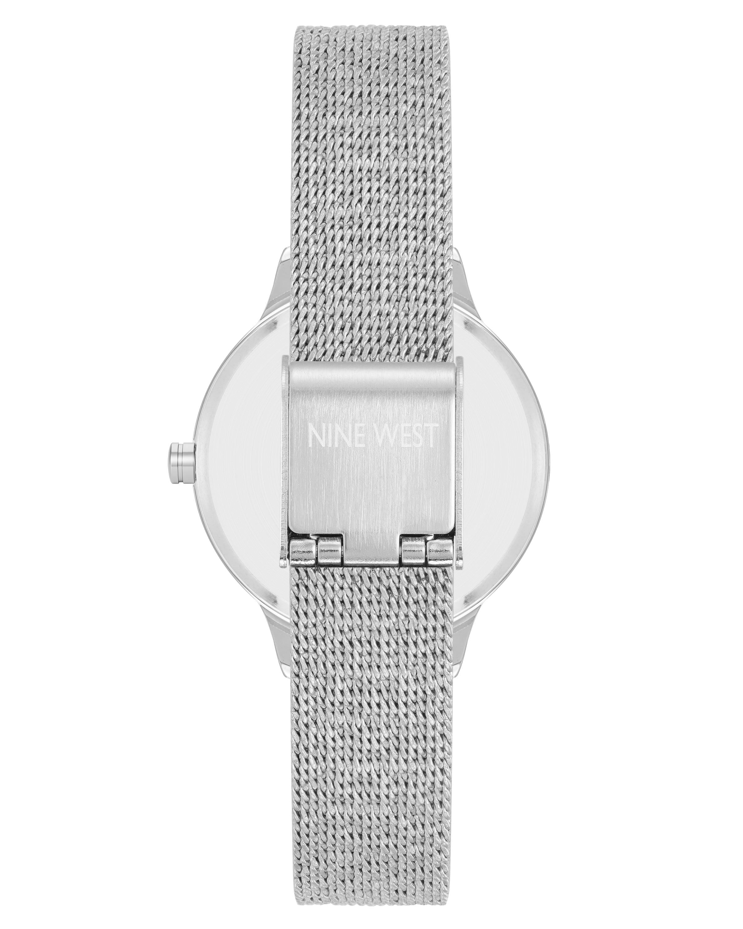 Reloj Análogo Mujer Nine West Plateado NW-3305SVSV