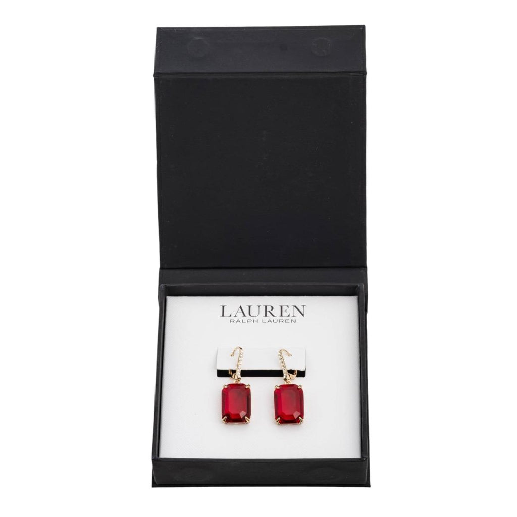 Aros Lauren Ralph Lauren Dorados Rojo 14G00908