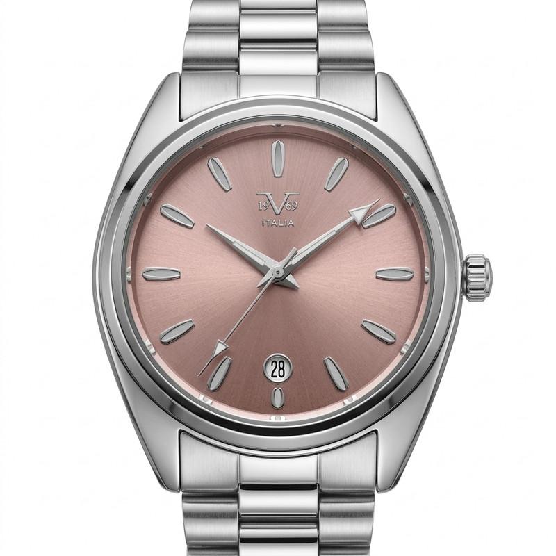 Reloj Análogo Femenino V1969 Plateado V1969-1000-141