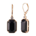 Aros Colgantes Ralph Lauren Negro Mujer