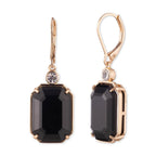 Aros Colgantes Ralph Lauren Negro Mujer