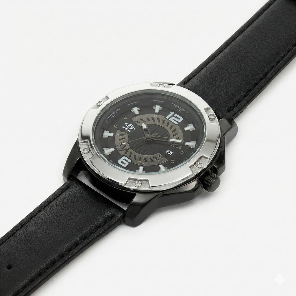 Reloj Análogo Hombre Umbro Plus Negro UMBP-1500-76