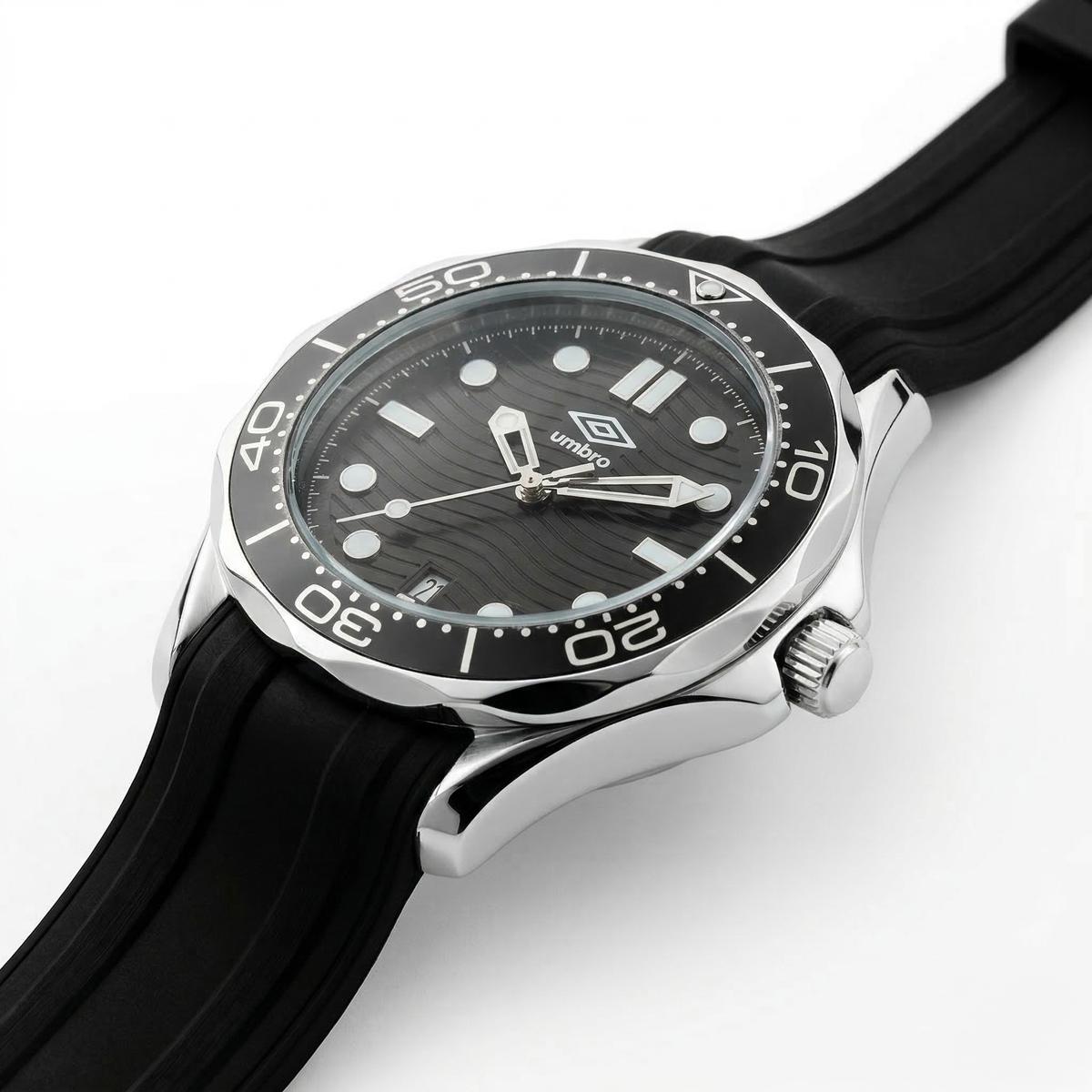 Reloj Análogo Hombre Umbro Plus Negro UMBP-1500-185