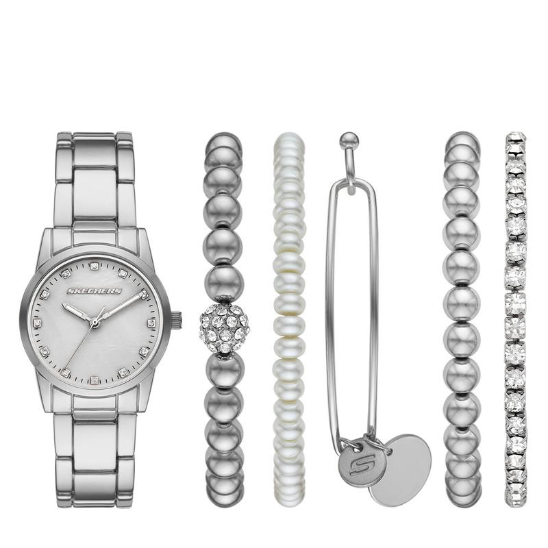 Reloj Femenino Skechers Plateado Sr9097