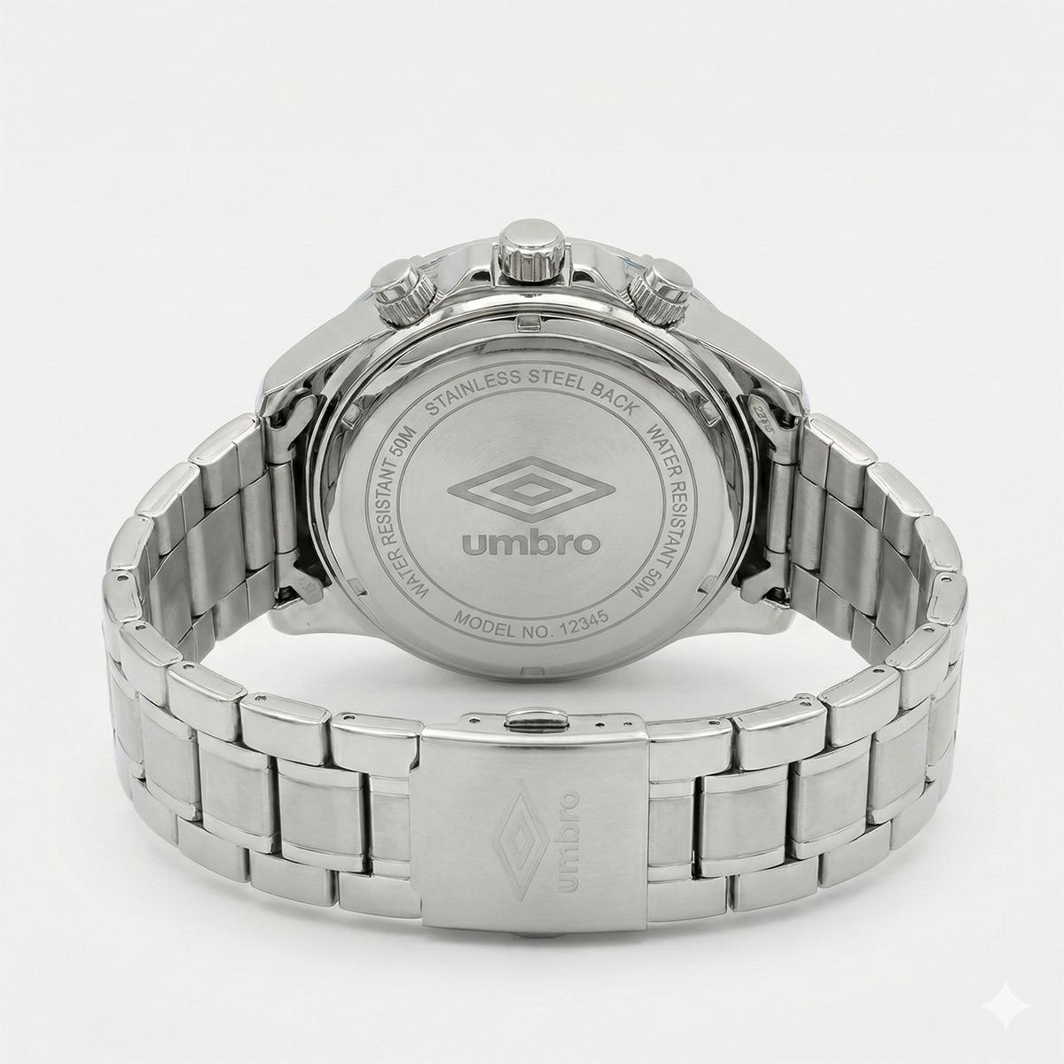 Reloj Análogo Hombre Umbro Plus Plateado UMBP-1500-69