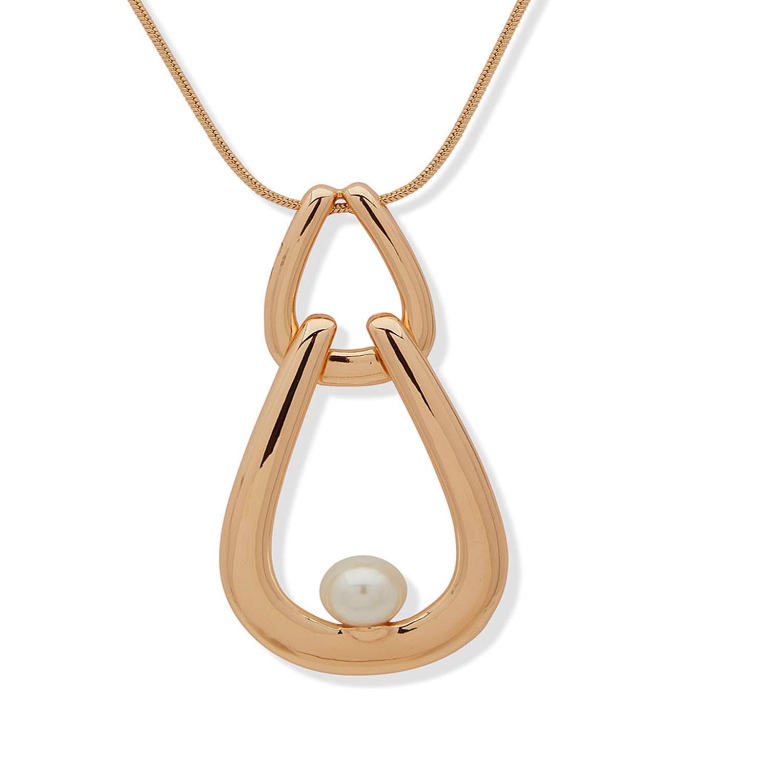 Collar Largo Anne Klein Dorado Mujer