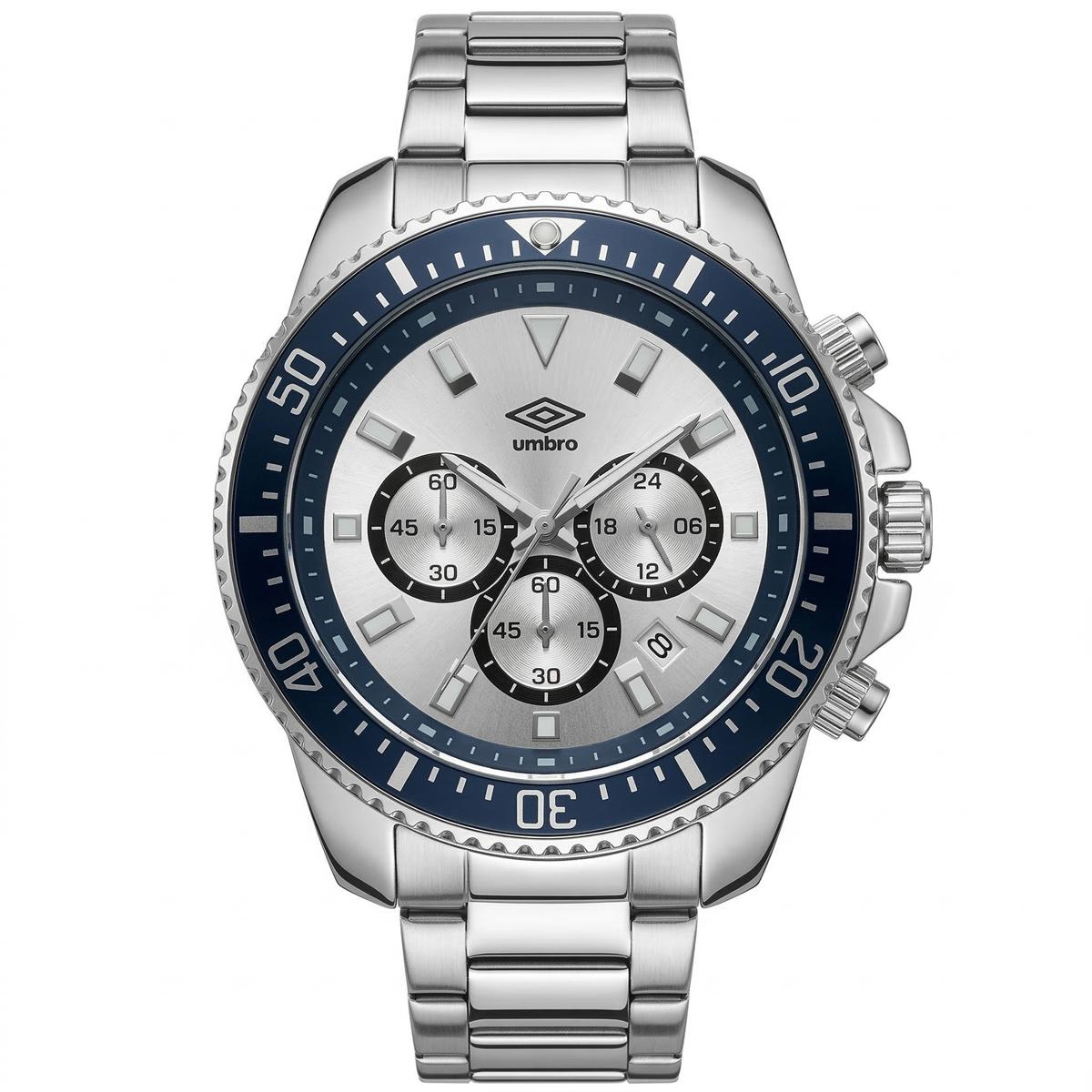 Reloj Análogo Hombre Umbro Plus Plateado UMBP-1500-104