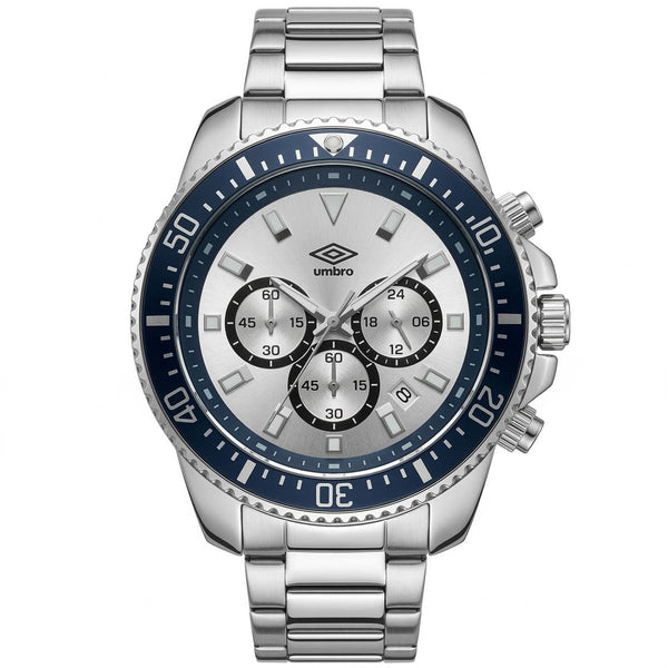 Reloj Análogo Hombre Umbro Plus Plateado UMBP-1500-104
