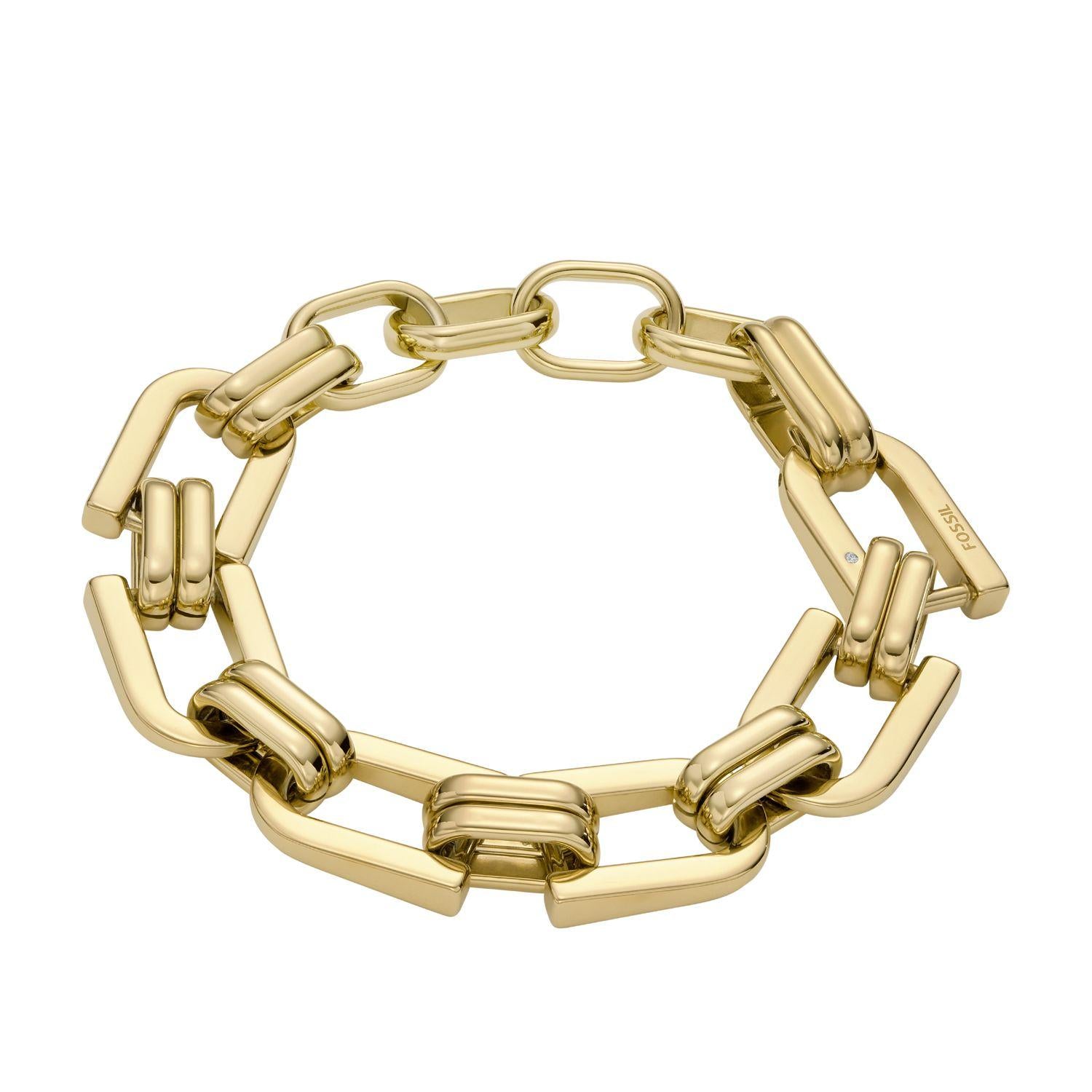 Pulsera Fossil Dorado Mujer