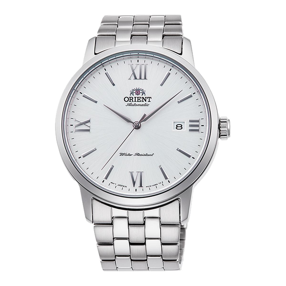Reloj Análogo Hombre Orient Plateado RA-AC0F10S