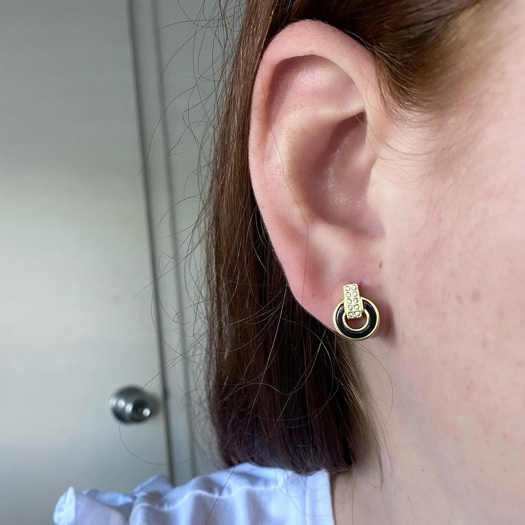 Aros Jason Hyde Negro Mujer