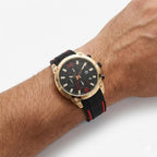 Reloj Análogo Hombre Umbro Plus Negro /Rojo UMBP-1500-91