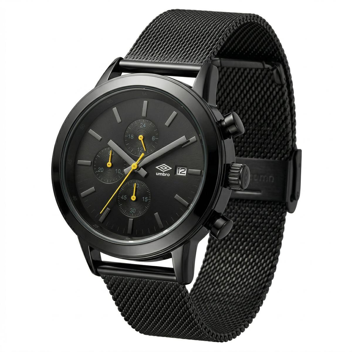 Reloj Análogo Hombre Umbro Plus Negro UMBP-1500-198