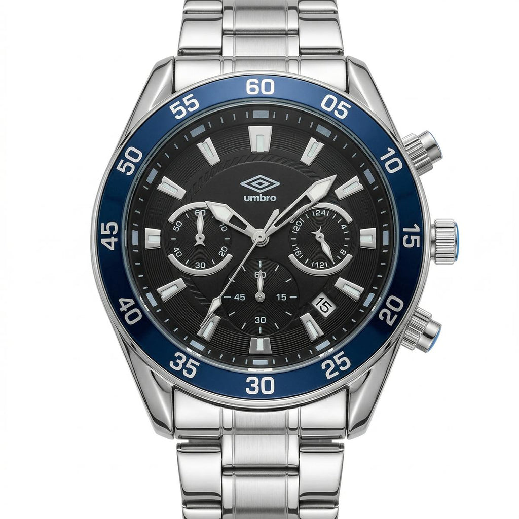 Reloj Análogo Hombre Umbro Plus Plateado UMBP-1500-182