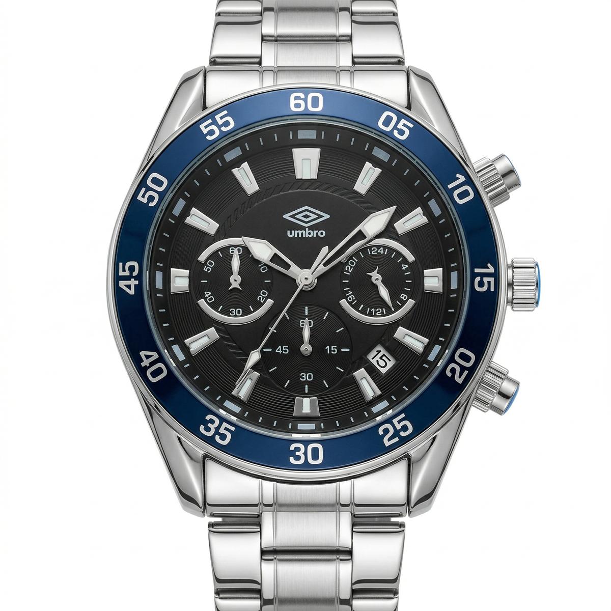 Reloj Análogo Hombre Umbro Plus Plateado UMBP-1500-182