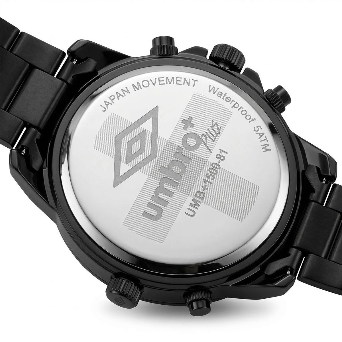 Reloj Análogo Hombre Umbro Plus Negro UMBP-1500-81