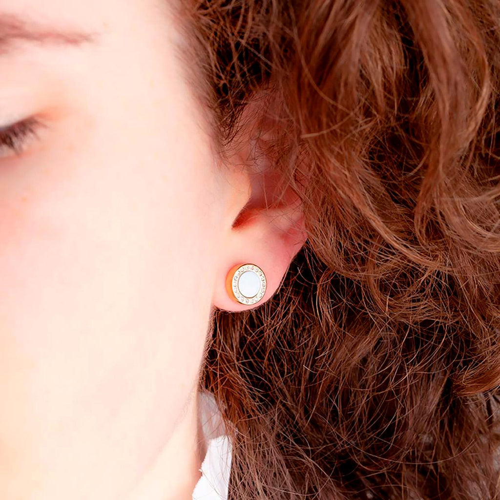 Aros Jason Hyde Blanco Mujer