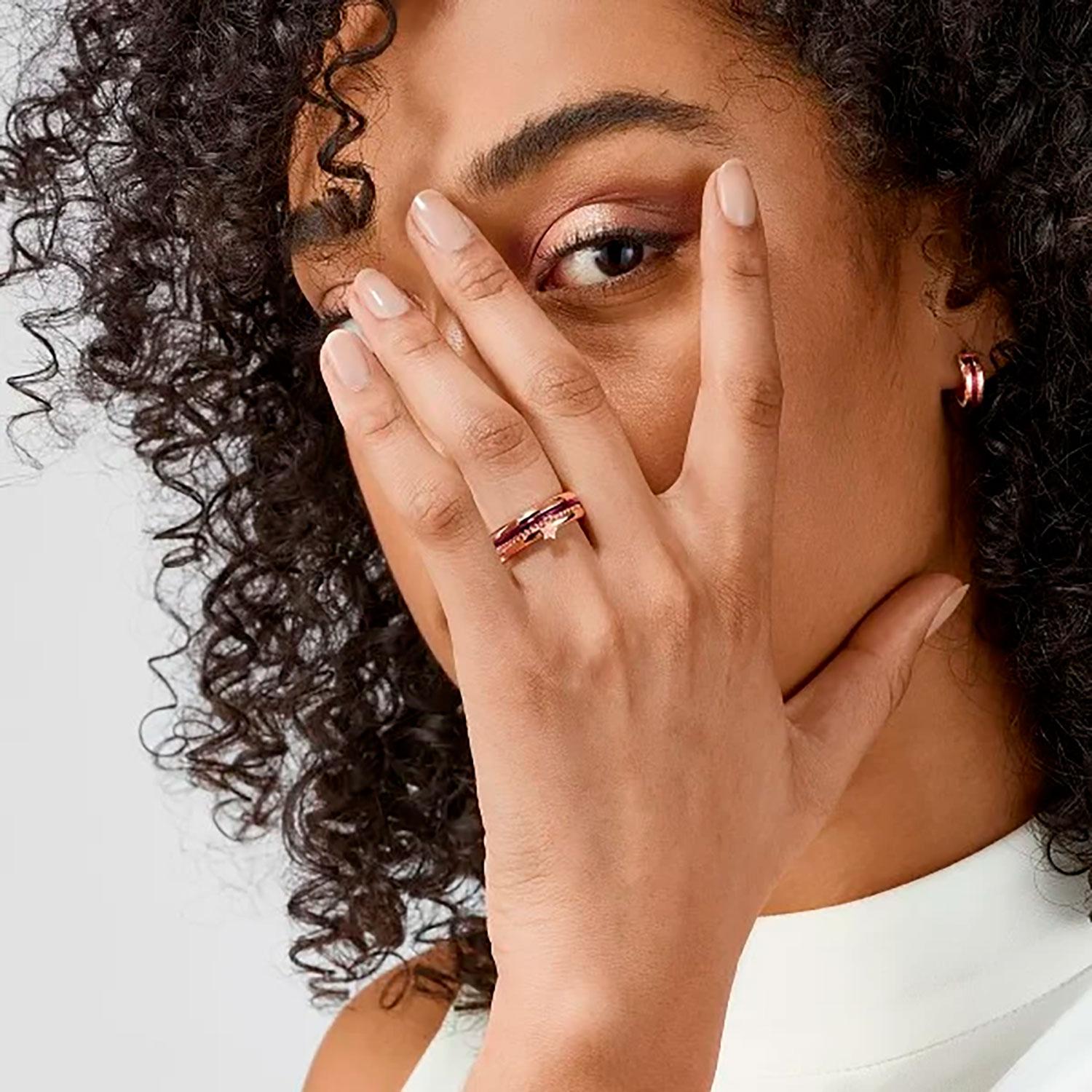 Argollas Bering Purpura Mujer