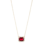 Collar Lauren Ralph Lauren Dorado Rojo 14N00549
