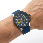 Reloj Análogo Hombre Umbro Plus Azul UMBP-1500-97