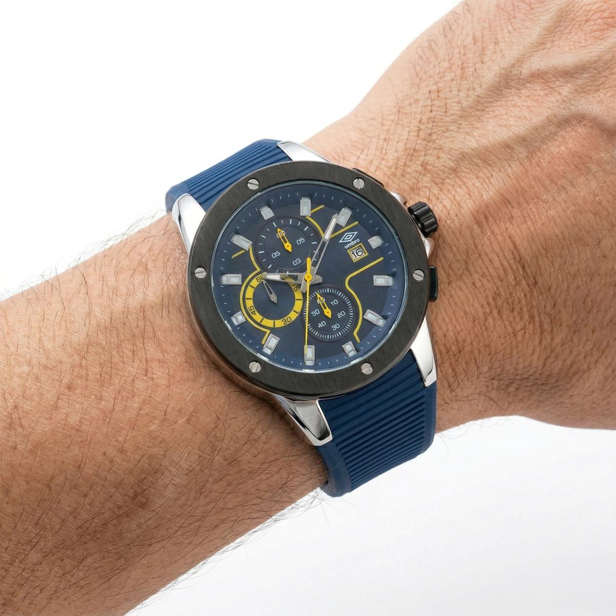 Reloj Análogo Hombre Umbro Plus Azul UMBP-1500-97