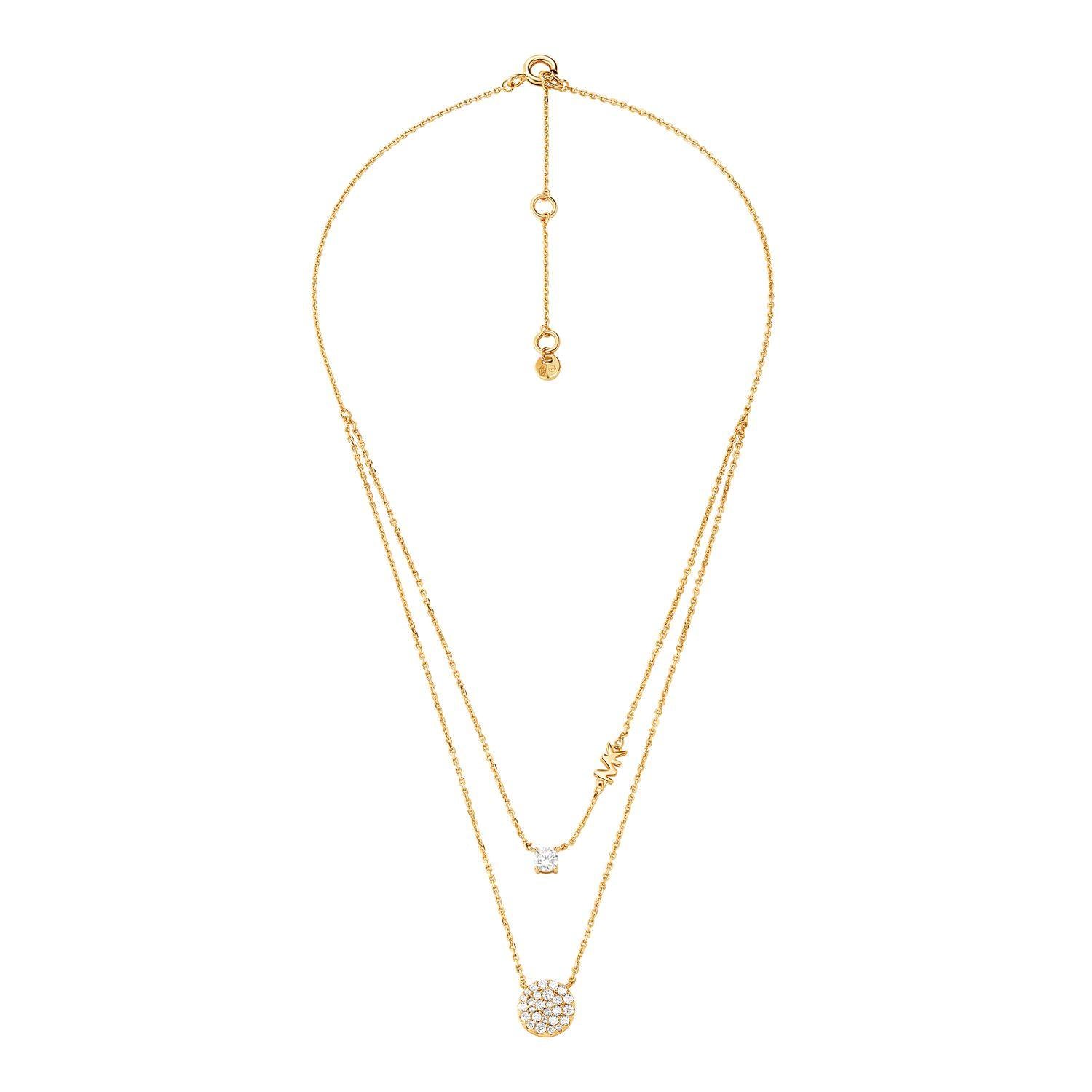 Collar Doble Michael Kors Dorado Mujer