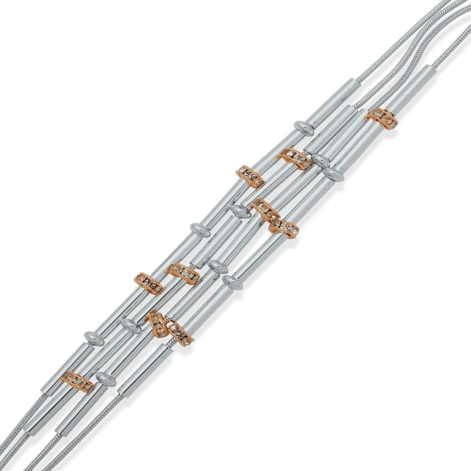 Pulsera Doble Anne Klein Plateado Mujer