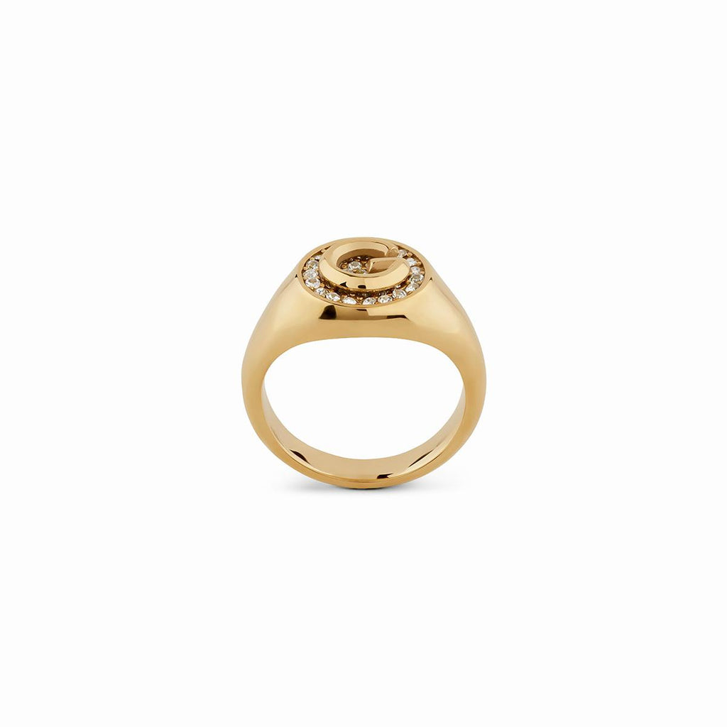 Anillo JUBR05/449JW/YG/52 Dorado Mujer Guess