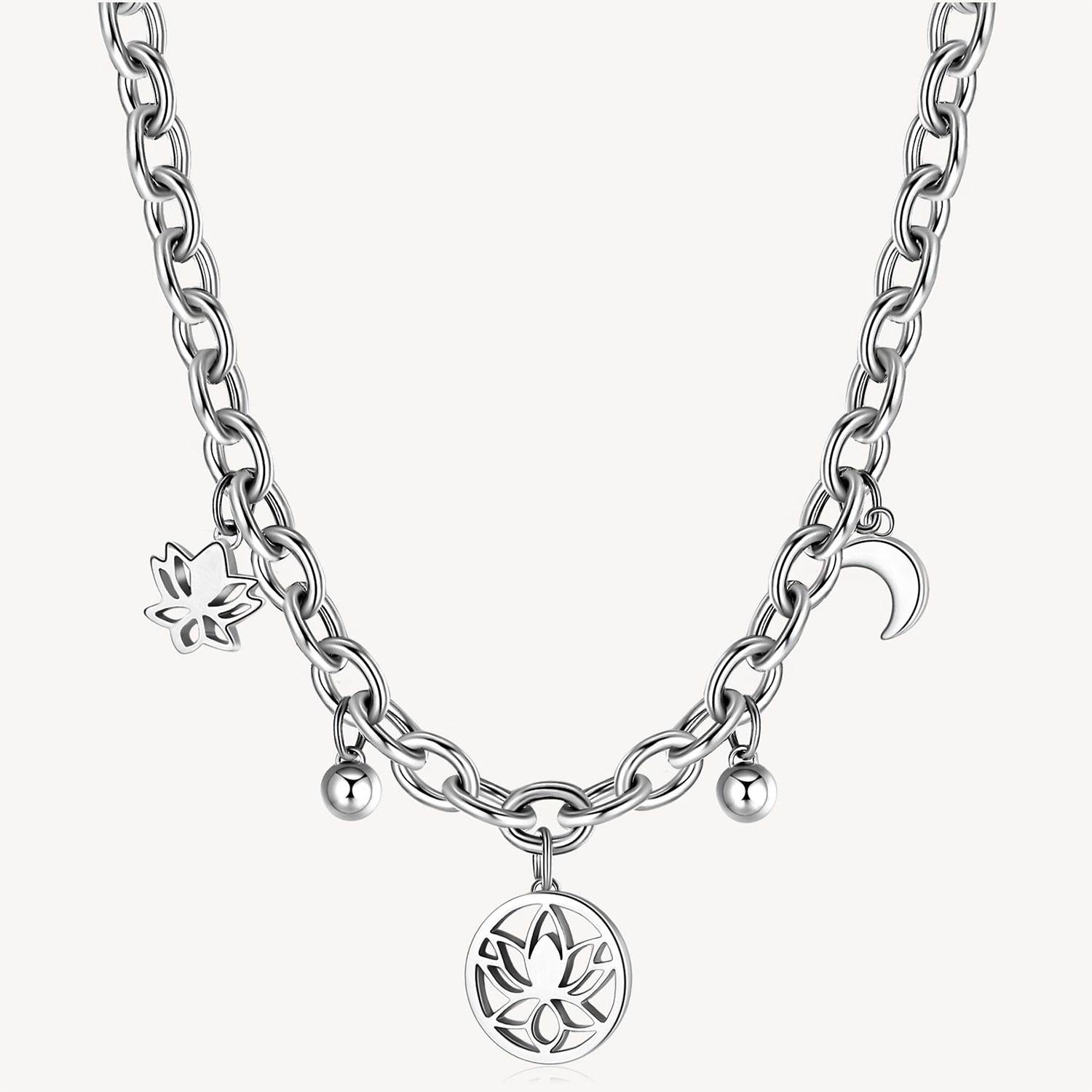 Collar Brosway BHKN071 Plateado Mujer