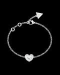 Brazalete Femenino Guess Plateado Jubb05550Jwrhs