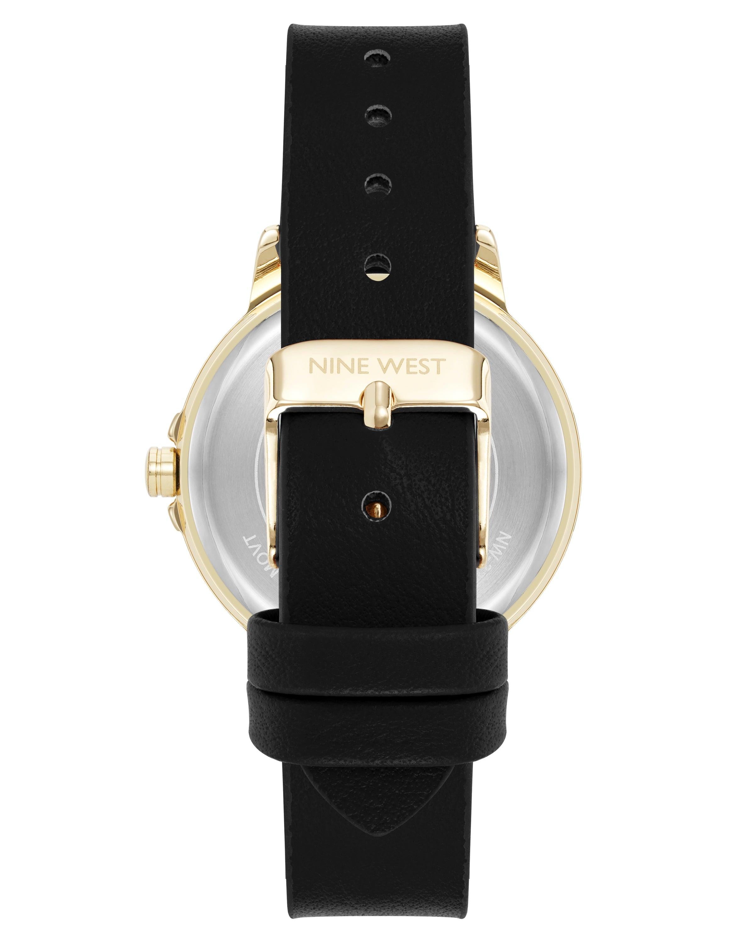 Reloj Análogo Mujer Nine West Negro NW-3318GPBK