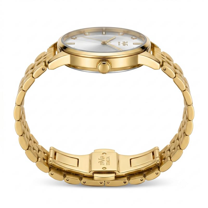 Reloj Análogo Femenino V1969 Dorado V1969-1000-165