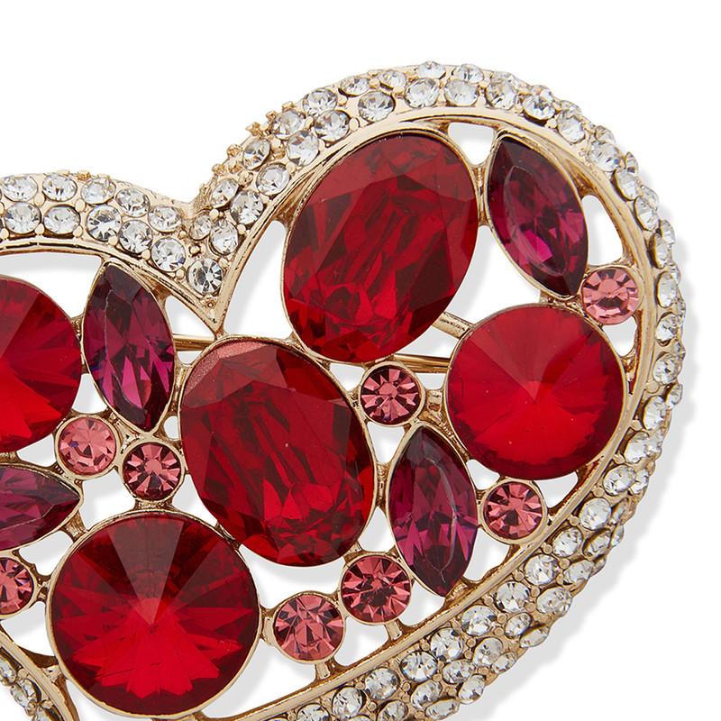 Prendedor Mujer Anne Klein Cherished Moments Rojo