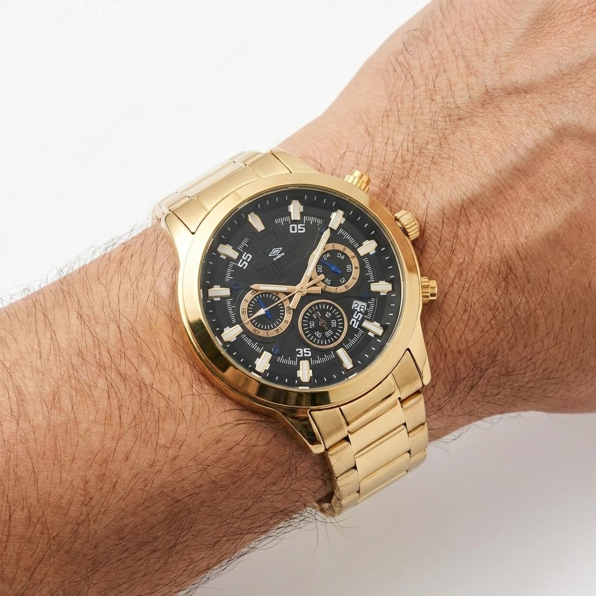 Reloj Análogo Hombre Umbro Plus Dorado UMBP-1500-101