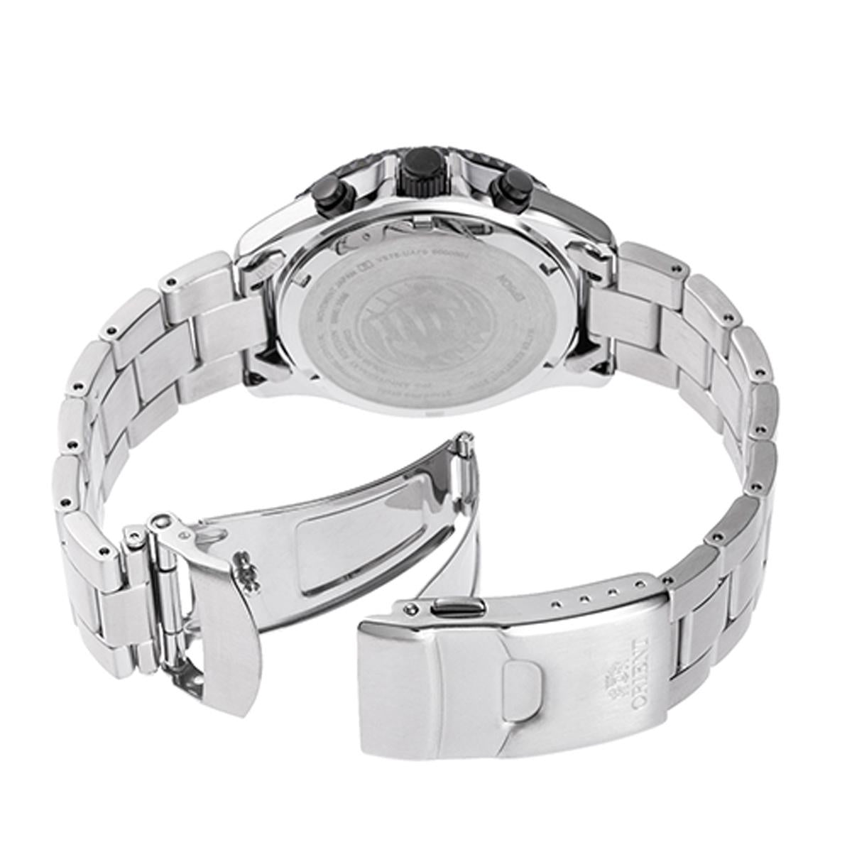 Reloj  Cronógrafo  Hombre Orient Plateado RA-TX0208L