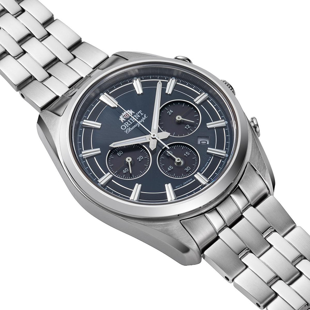 Reloj  Cronógrafo  Hombre Orient Plateado RA-TX0303L