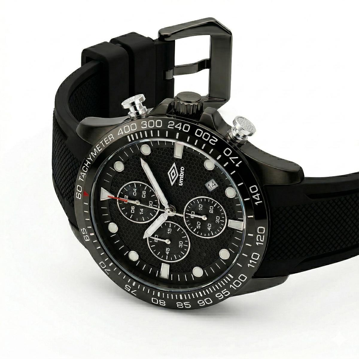 Reloj Análogo Hombre Umbro Plus Negro UMBP-1500-110