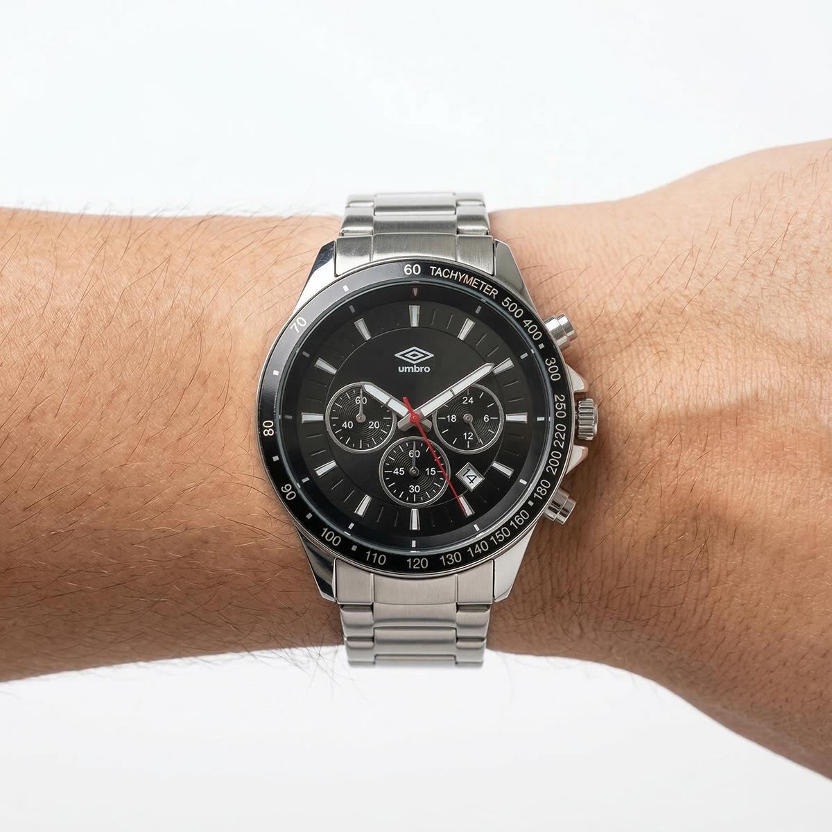Reloj Análogo Hombre Umbro Plus Plateado UMBP-1500-157