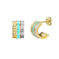 Aros Jason Hyde Turquesa Mujer