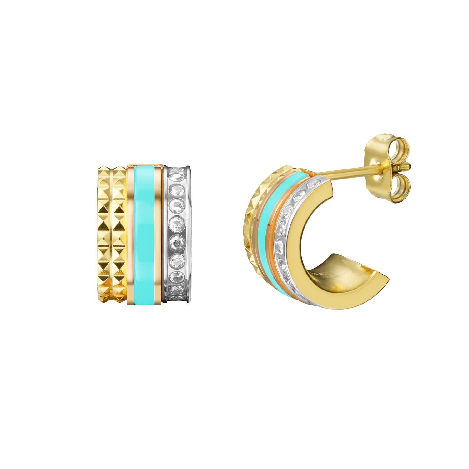 Aros Jason Hyde Turquesa Mujer