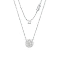 Collar Doble Michael Kors Plateado Mujer
