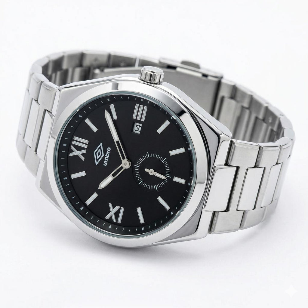 Reloj Análogo Hombre Umbro Plus Plateado UMBP-1500-210