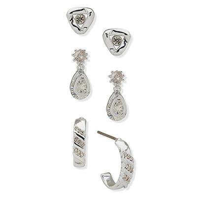 Set de Aros Mujer Anne Klein Bundled Up pla