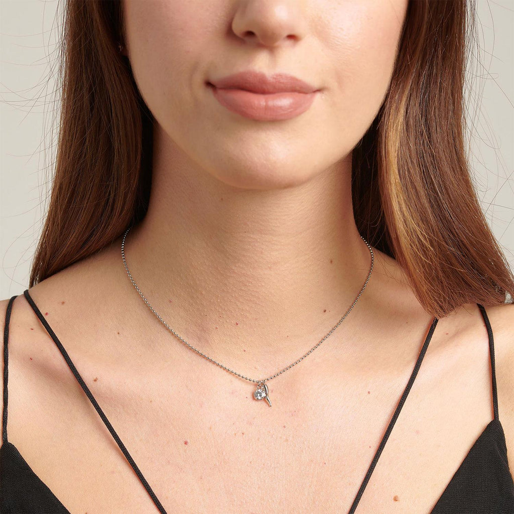 Collar Brosway BEIN008 Plateado Mujer
