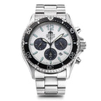 Reloj  Cronógrafo  Hombre Orient Plateado RA-TX0203S